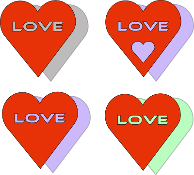 4 Love Heart´s clipart