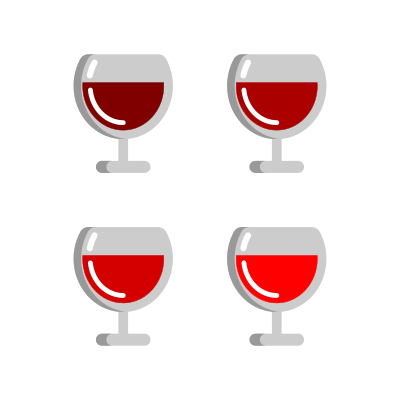 4 Wine Glasses clipart