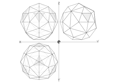 41 construction geodesic spheres recursive from tetrahedron clipart