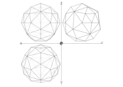 42 construction geodesic spheres recursive from tetrhahedron clipart
