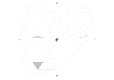 43 net construction geodesic spheres recursive from tetrahedron clipart