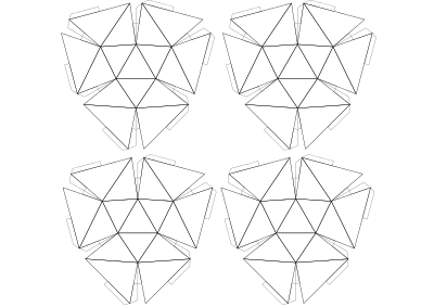 47 net geodesic sphere clipart