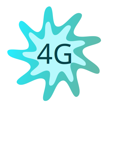 4G Button clipart