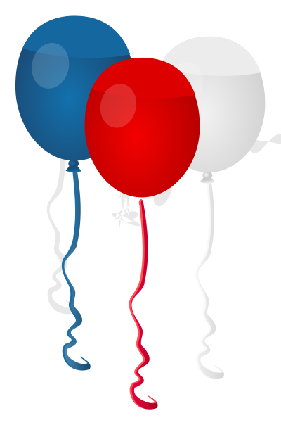4th July Balloons clipart