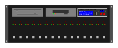 4U rack server clipart