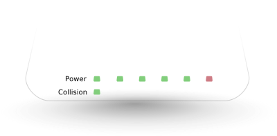 5 port hub clipart