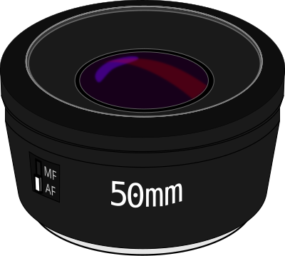 50mm camera lens clipart