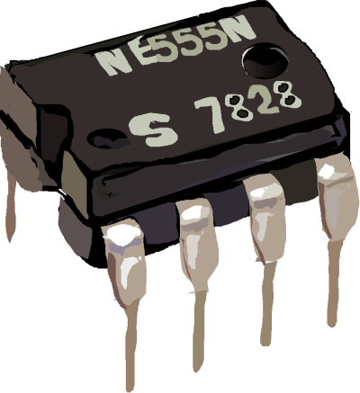 555 Timer IC clipart