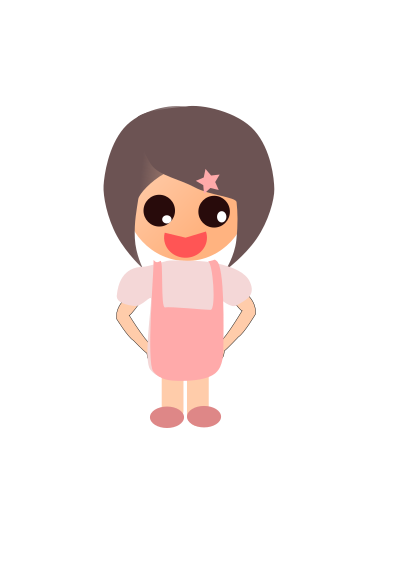 570213 anime girl character clipart