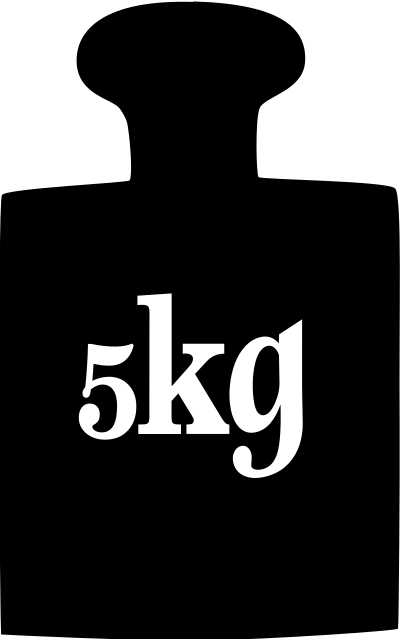 5kg weight clipart