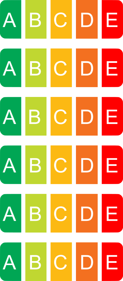 6 A-E performance ratings clipart