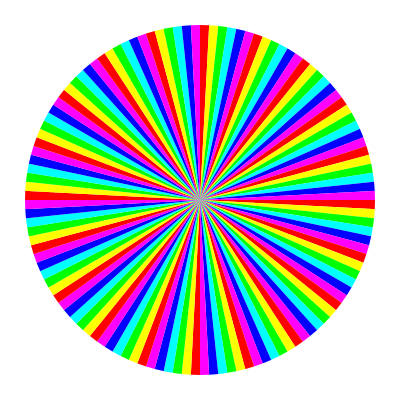 6 color 120gon clipart