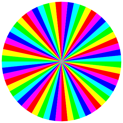 6 color 60gon clipart