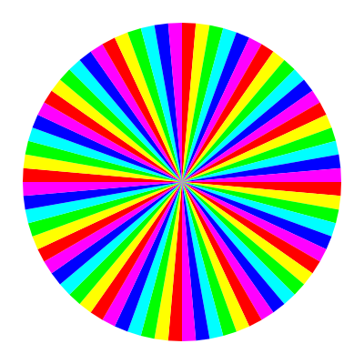 6 color 72gon clipart
