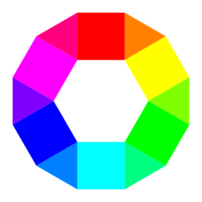 6 hexagons 6 triangles clipart