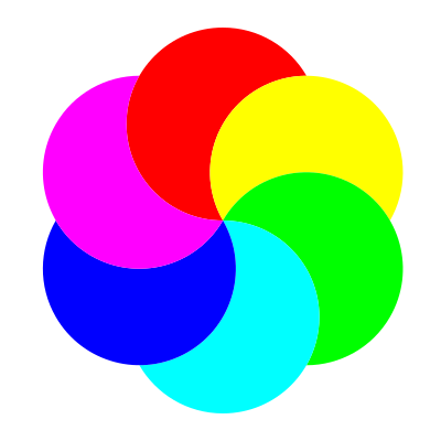 6 partial moons clipart