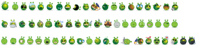 62 Aliens Emojis By LadyOfHats clipart