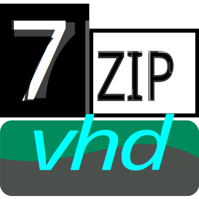 7zip Classic vhd clipart