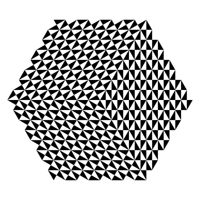 8-23-2017 triangle design black and white clipart