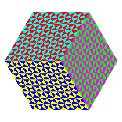 8-23-2017 triangle design using 6 colors clipart