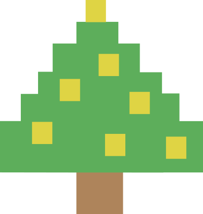 8-bit Christmas clipart