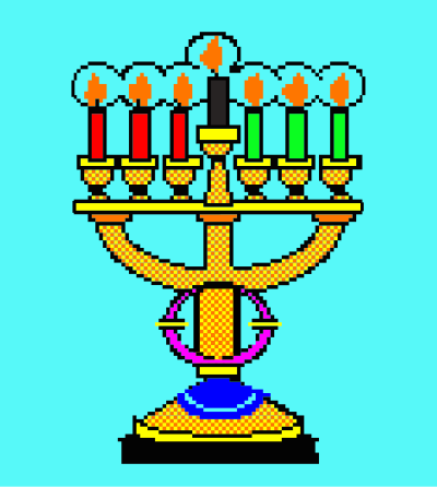 8-bit Kwanzaa clipart