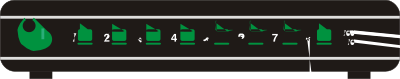 8 Port Switch Hub clipart