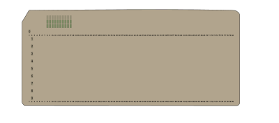 80-column punched card clipart