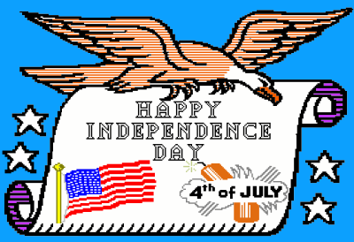 8bit Independence Day clipart