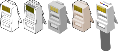 8p8c male aka RJ-45 by Rones clipart