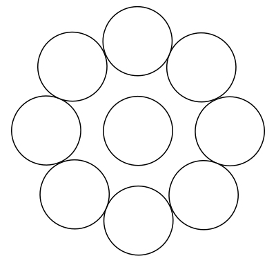 9 circle diagram clipart