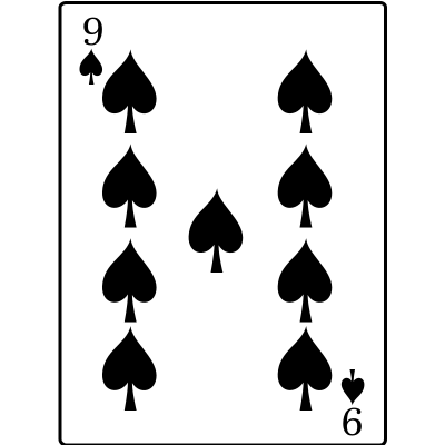 9 of Spades clipart