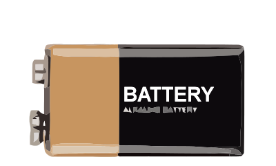 9-Volt Battery clipart