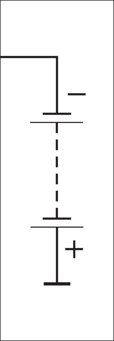 9V Battery Block clipart