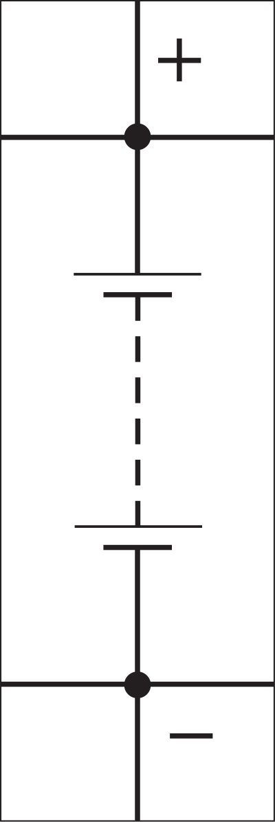9V Battery Block Bipolar clipart