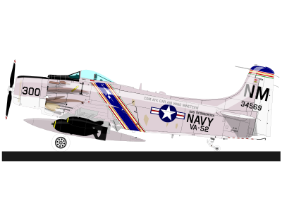 A-1H SKYRAIDER clipart
