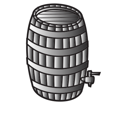 A barrel for wine or whiskey clipart
