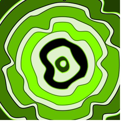 A beautiful green flower clipart