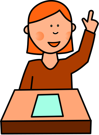 A Blushing School Girl clipart