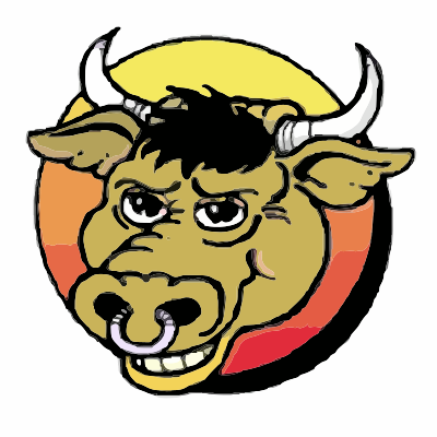 A bull's head clipart