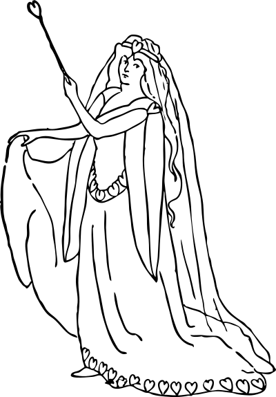 A character representing love clipart