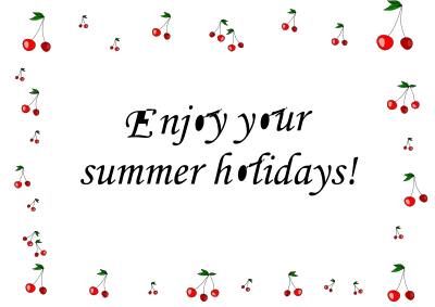 A cherry frame clipart