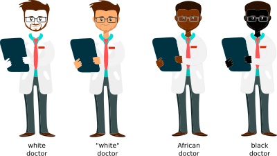 A competent and also friendly doctor clipart