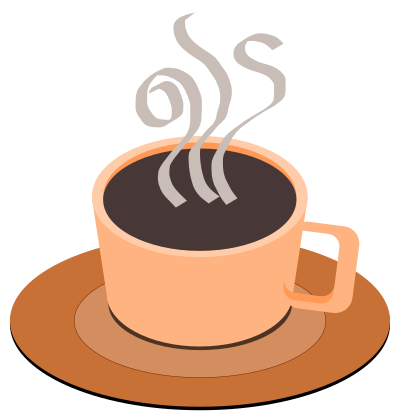 A cup of hot tea clipart