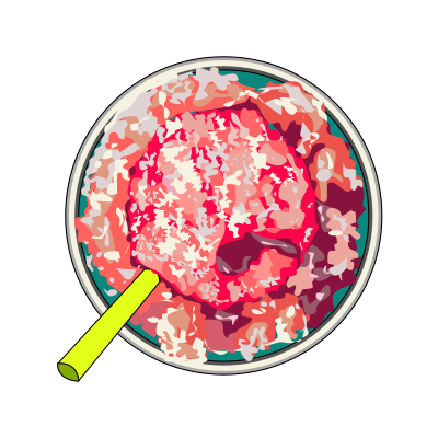 A cup of Sorbet clipart