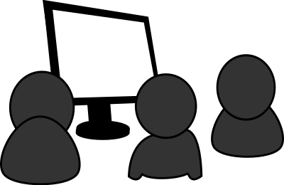 A demonstration in grayscale clipart
