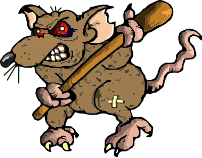 A Dirty Rotten Rat clipart