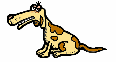 A dopey looking dog clipart