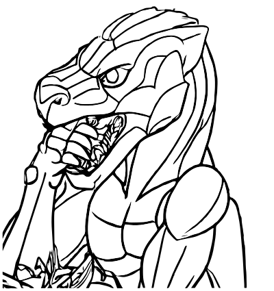 A Dragon Eats Their Vegetables clipart