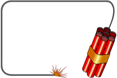 A dynamite frame clipart